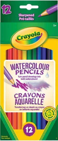 CRAYOLA - 12 CRAYONS AQUARELLES